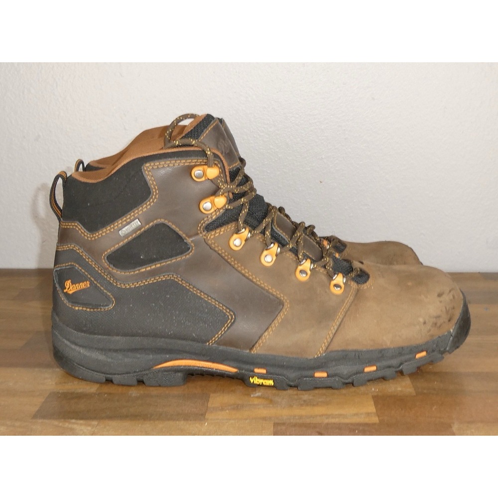 Danner Vicious 13860 Gore-Tex Vibram Work Boots Men 14 Brown‎ Comp Toe EH ASTM